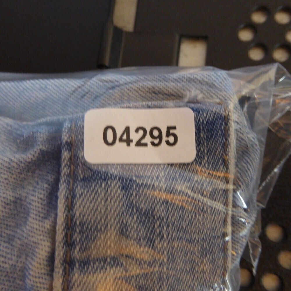 Vintage Wrangler Jeans Mens 38x31 Blue Carpenter Light Wash Straight Leg Painter - Picture 12 of 12